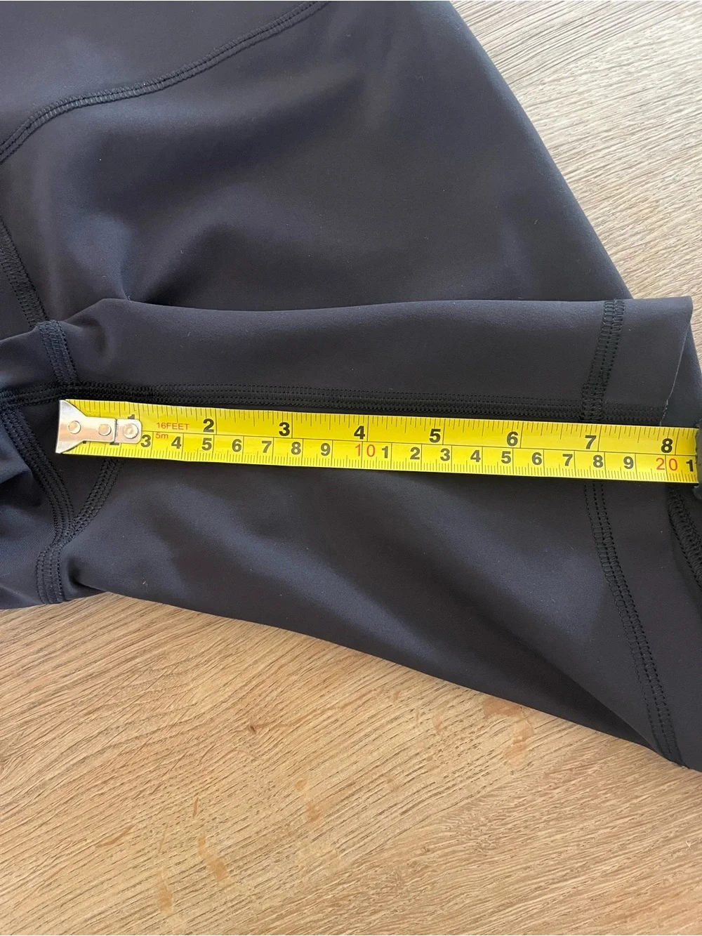 Lululemon Wunder Train High  Rise Short 8” Black Everlux Size 8